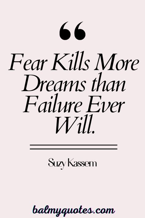 Explore inspiring quotes and motivation to conquer fear and achieve your dreams. Overcome challenges and turn dreams into reality. #Motivation #OvercomeFear #DreamBig #InspirationalQuotes #FearKillsDreams Fear Meaning Quotes, Do Not Fear Quotes, Reality Of Fear, Overcoming Fears Quote, Quotes Fear Overcoming, Fear And Faith Quotes, Fear Of Failure Motivation, Conquering Fear Quotes, Fear Motivation Quotes