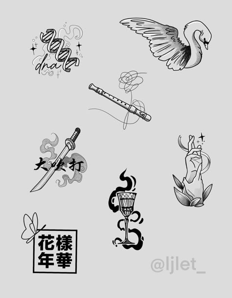 Small Bts Tattoos, Bts Army Tattoo Ideas, Tattoo Korean Style, Small Korean Tattoos, Bts Related Tattoos, Korean Tattoos Words, Bangtan Tattoo Ideas, Bts Tattoos Ideas, Korean Style Tattoo