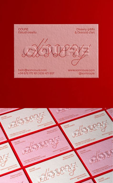 Embossing Graphic Design, Gradient Card Design, Embossed Graphic Design, Creative Name Card Design, Art Business Cards Ideas, Fashion Stylist Business Cards, Name Card Creative, Embossed Business Card Design, Graphic Designer Identity