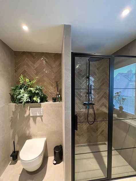 Drømme Bad, New House Bathroom, Bathroom Redesign, Toilet Design, Bathroom Inspiration Decor, Bathroom Layout, Bathroom Renos, Bathroom Style, House Bathroom