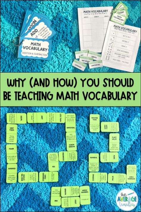 Teaching Math Vocabulary, Math Vocabulary Activities, Fun Vocabulary Activities, Math Vocabulary Words, Teach Vocabulary, High School Math Classroom, Math Coach, Middle School Math Classroom, Teaching Vocabulary