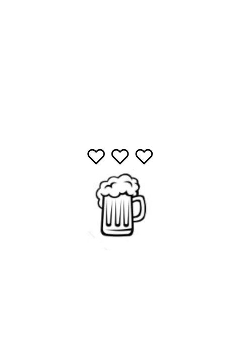 Tiny Beer Bottle Tattoo, Beer Flash Tattoo, Small Beer Tattoos, Beer Mug Tattoo, Small Food Tattoos, Beer Bottle Tattoo, Beer Tattoo Ideas, Tatooo Delicadas, Unforgettable Tattoo