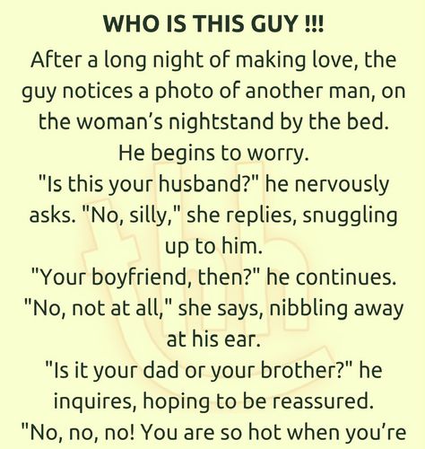 WHO IS THIS GUY !!! (FUNNY STORY) - #trendingjokes #funny #jokes #memes #funnypictures #story #lol #humor #humormemes #funnystory #husbandwifejokes Goth Humor, Husband Wife Jokes, Couples Jokes, Funny Marriage Jokes, Joke Stories, Marriage Jokes, Clean Funny Jokes, Daily Jokes, Wife Jokes