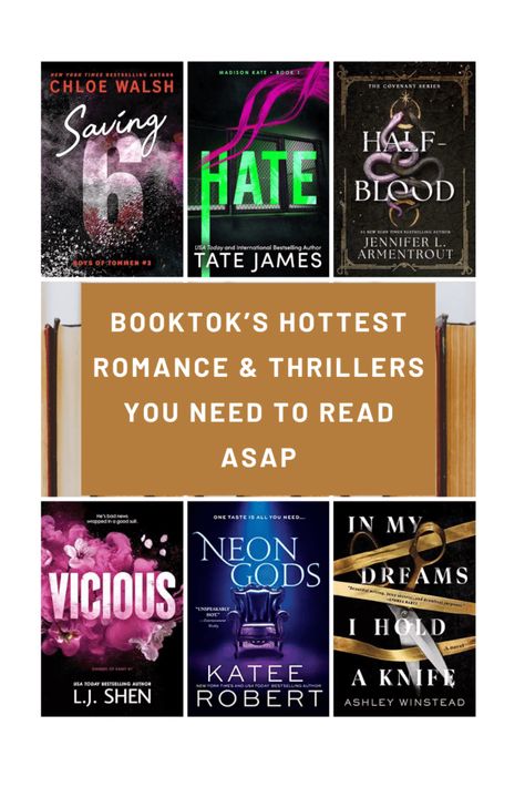 Looking for your next great read? Check out these 15 hot romance and thriller books taking over BookTok! From steamy romances to edge-of-your-seat thrillers, this list has something for everyone. Perfect for spicing up your TBR! #BookTokRecs #RomanceReads #ThrillerBooks #TBR Books To Read As A Couple, Suspense Romance Books, Steamiest Romance Novels, Booktok Checklist Romance, Romance Thriller Books, Best Steamy Romance Books, Highschool Romance Books, Thriller Romance Books, Romantic Thriller Books