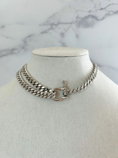 Silver rope chain