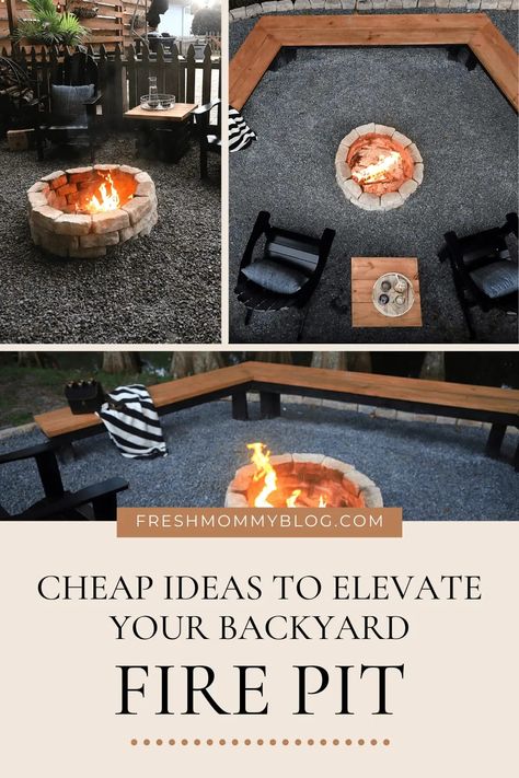 Do you want to create the ideal outdoor space without spending a lot of cash? We needed to do something about our weedy backyard. So, we decided to tackle it with a few fire pit ideas on the cheap. Diy Seating For Fire Pit Area, Cheap Fire Pit Seating, Backyard Diy Fire Pit Area, Budget Fire Pit Area, Cheap Fire Pit Area, Fire Pit Seating Diy, Backyard Firepits On A Budget, Fire Pit Seating Ideas Diy, Diy Square Fire Pit