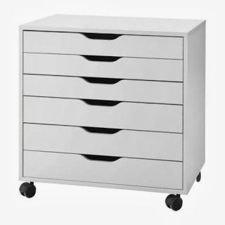 Alex - from IKEA - the most used craft storage unit? Ikea Workspace, Rangement Art, Alex Drawers, Ikea Alex Drawers, Alex Drawer, Ikea Drawers, Workspace Storage, Sewing Spaces, Ikea Alex