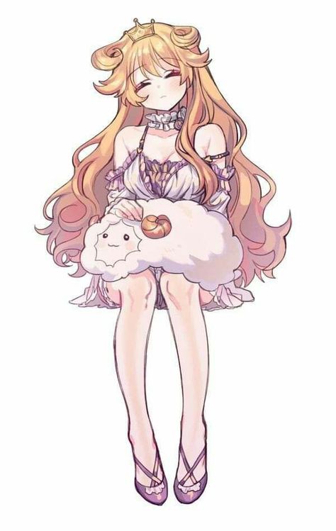 Sheep Girl, Kanata Konoe, Chibi Girl, A Sheep, Cute Art Styles, Cute Chibi, Kawaii Art, An Anime, Manga Girl