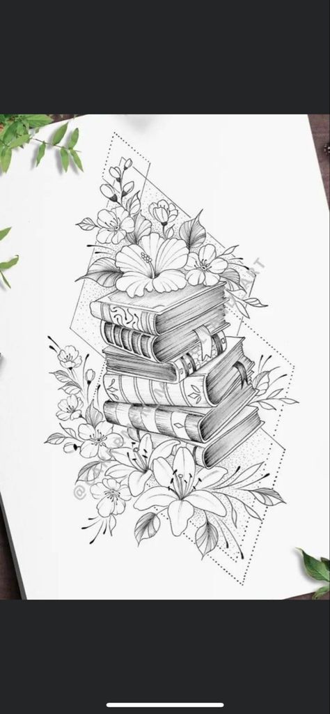 Book Lover Half Sleeve Tattoo, Book Inspired Tattoo Sleeve, Thriller Book Tattoo, Book And Flower Tattoo Sleeve, Books And Roses Tattoo, Cool Book Drawings, Book Tattoo Coverup, Book Half Sleeve Tattoos For Women, Tattoos With Books And Flowers