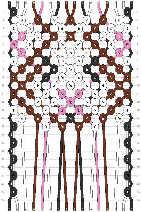 Bunny Friendship Bracelet Pattern, Friendship Bracelet Patterns Animals, Pig Friendship Bracelet Pattern, Flamingo Bracelet Pattern, Bird Friendship Bracelet Pattern, Friendship Bracelet Patterns Easy, Diy Friendship Bracelets Patterns, Friendship Bracelets Diy, Braided Bracelets