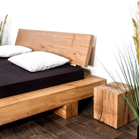 Beam Bed, Diy Sofa Bed, Platform Bed Designs, Wood Bed Design, Woodworking Bed, Bed Frame Design, Wooden Bed Design, Woodworking Furniture Plans, Diy Furniture Easy