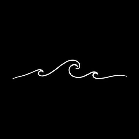 Tattoo Simplistic, Ocean Wave Tattoo, Simple Wave Tattoo, Beachy Tattoos, Small Wave Tattoo, Wave Tattoo Design, Surf Tattoo, Surf Wave, Wave Tattoo