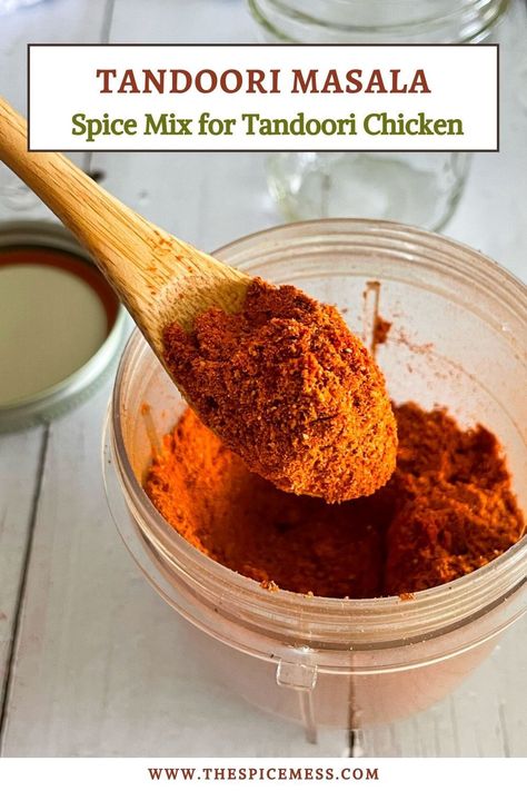 Elevate your favorite dishes with our authentic Tandoori Masala – a perfect blend of aromatic spices for rich, smoky flavor made at home! Tandoori Seasoning Recipe, Tandoori Spice Recipe, Chicken Boti Recipe, Tandoori Masala Recipe, Podi Recipe, Butter Chicken Curry, Spice Blends Recipes, Masala Spice, Spice Mix Recipes