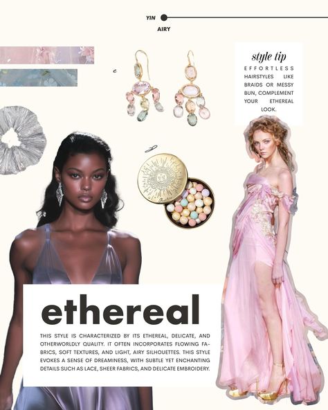 Kitchener Ethereal Essence, Kibbe Essence Types, Ethereal Essence Makeup, The Ingenue Archetype Aesthetic, Romantic Ethereal Style, Ethereal Essence Outfits, Style Essence Types, Kibbe Body Types Romantic, Ethereal Casual Outfit