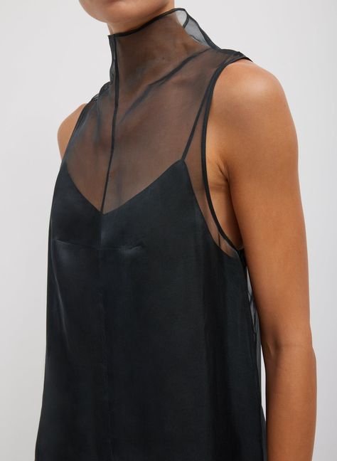 Melee Crepe V-Neck Dress With Organza Lining Luxury Sheer Sleeveless Midi Dress, Luxury Sheer Chic Dress, Luxury Sheer Polyamide Dress, Luxury Sheer A-line Midi Dress, Luxury V-neck Organza Dress, Modern White Dress Anthropologie, Premium Modern Asymmetrical Dress, Classy Minimal Dress, Fadeout Dress