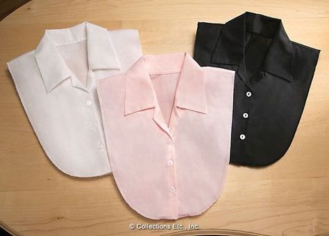 Dickie Shirt Collars | ... shirt collar.(Dickie)? It makes you ... Fake Shirt Collar, Dickie Collar, Shirt Collars, Scarf Knots, Fake Collar, Repurposed Clothing, Fashion D, Tactical Clothing, Collections Etc