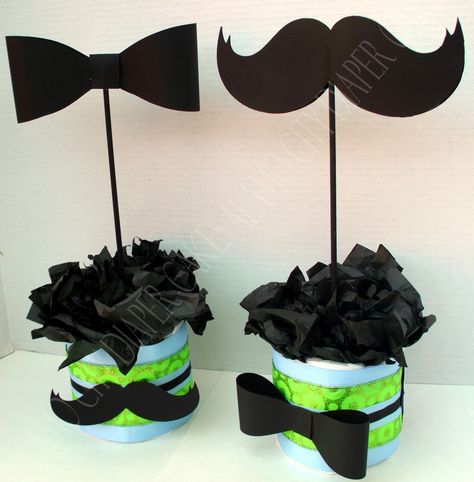 Baby boy mustache/bow party center pieces Mustache Decorations, Lil Man Baby Shower, Mustache Theme, Man Shower, Mustache Baby Shower, Mustache Party, Tall Centerpieces, Shower Centerpieces, Shower Bebe