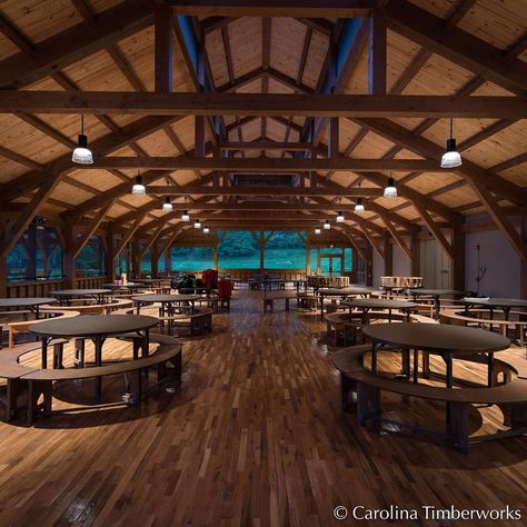 Just in case you wondered what the interior of Gwynn Valley’s new Dining Hall looks like before the kids arrive for summer camp… Camp Cabin Aesthetic, Pjo Shifting, Summer Camp Aesthetic, Camp Aesthetic, Camp Design, Camp House, Pjo Dr, Bella Wedding, Frame Work