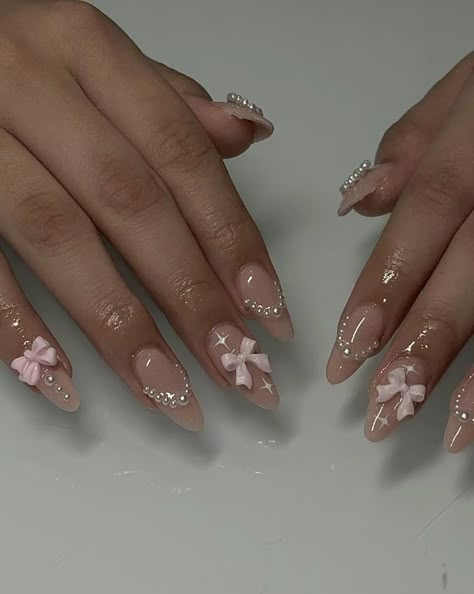 Ongles Bling Bling, Creative Selfie, Nail Spring, Coquette Nails, Grunge Nails, Blush Nails, Girly Acrylic Nails, Classy Acrylic Nails, Really Cute Nails