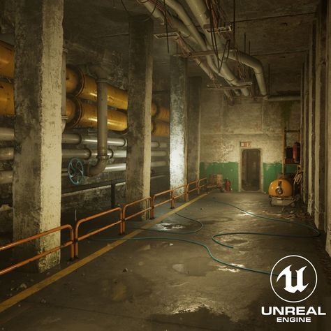 Floral Photography Nature, Factory Interior, Metro 2033, Interior Environment, Underground Bunker, Adventure Map, 3d Environment, Level Design, Game Concept