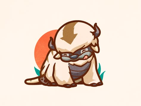 Appa by Carlos Puentes | cpuentesdesign Appa Avatar, Avatar Tattoo, Last Airbender Art, The Last Airbender Art, Avatar Cartoon, Widget Ideas, Avatar The Last Airbender Art, Team Avatar, Avatar The Last Air Bender