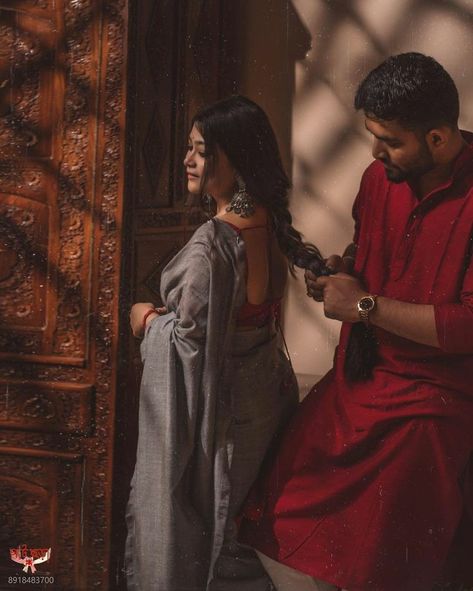 Couple Goal ( hair braids ) Bengali Photoshoot, Wedding Photoshoot Poses, Pre Wedding Poses, Vintage Couples, Cute Couples Photography, Couple Picture Poses, Love Couple Photo, Cute Couple Poses, Couple Photoshoot Poses