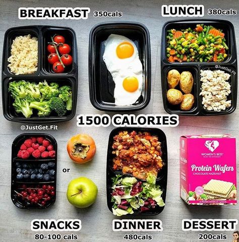 We are kicking off the week with a little#FoodDiary inspiration from @JustGet.Fit! Comment belowwith what meals you packed for today!  _ 1500 calorie meal plan breakdown for my more petite babes who like to include tasty treats like @womensbest protein wafers on the daily. . Brekkie: 2 eggs 100g cooked brown rice broccoli (my inner Asian needed post workout rice) Lunch: 130g cooked ground chicken breast 200g mixed veggies 100g roasted potatoes Dinner: Slow cooker chicken chili with green salad a 1500 Calorie Diet, 1500 Calorie Meal Plan, Resep Diet, Homemade Laundry, Calorie Meal Plan, Makanan Diet, Healthy Lunches, Idee Pasto Sano, Healthy Meal Plans