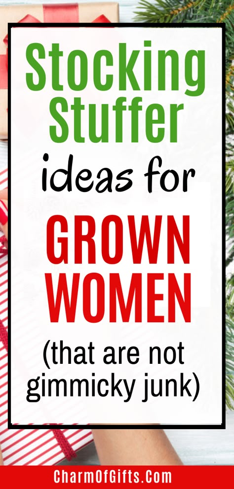 Practical holiday gifts for grown women are hard to find but these stocking stuffers are just what your mom, aunt, sister, etc would appreciate. Stocking Stuffers For Wife, Sticking Stuffers, Stocking Stuffers For Mom, Best White Elephant Gifts, Christmas Gift Baskets Diy, Stocking Stuffers For Adults, Christmas Gifts For Adults, Diy Stocking Stuffers, Stocking Ideas