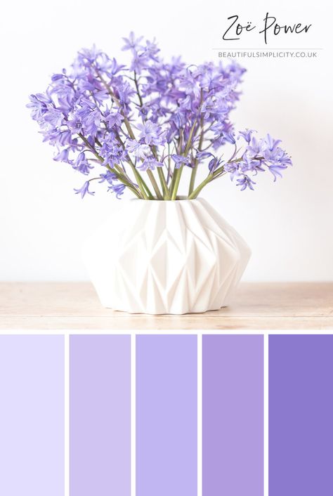 Violet Color Palette, Lavender Color Palette, Beach Color Palettes, Purple Palette, Hydrangea Colors, Purple Color Palettes, Color Schemes Colour Palettes, Palette Art, Pastel Colour Palette