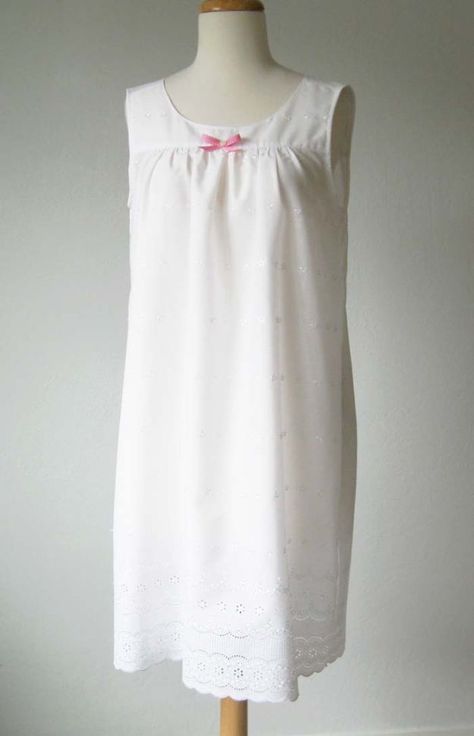 DIY Nightgowns and Sleepwear - Make A Custom Nightgown - Easy Sewing Projects for Cute Nightshirts, Tshirts, Gowns and Pajamas - Free Patterns and Step by Step Tutorials https://diyjoy.com/diy-nightgowns-sleepwear Nightgown Pattern, Nightgown Dress, Simple Dress Pattern, Girls Nightgown, Trendy Sewing, Night Gowns, Vintage Nightgown, Dress Tutorials, Sewing Clothing