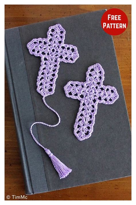 Crocheted Crosses, Crochet Bookmarks Free Patterns, Easy Crochet Bookmarks, Crochet Thread Patterns, Bookmark Crochet, Crochet Bookmark Pattern, Crochet Bookmark, Crochet Tops Free Patterns, Crochet Bookmarks