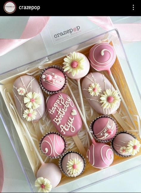 Smash Box Ideas, Treats Business, Anna Cake, Cake Pop Displays, Smash Box, Mothers Day Desserts, Cake Pop Designs, Cake Pop Decorating, Cupcake Decorating Tips