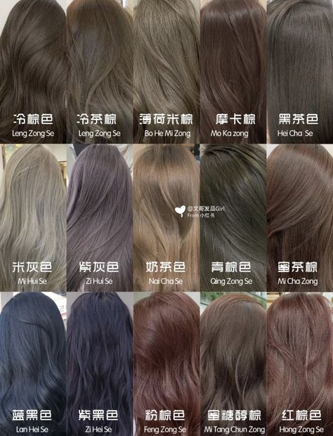 Neutral Tone Hair Color Ideas, Winter Tone Hair Color, Natural Asian Hair Color, Hair Color For Cool Skin Tones Asian, Hair Colour Ideas Cool Tone, Chinese Hair Dye Ideas, Cool Tone Hair Color Asian, Cool Tone Hair Colors Ideas, Cool Tone Asian Hair