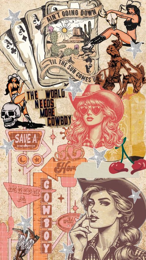 #western #westernbackground #westernaesathetic #cowboyup Cowgirl Print Wallpaper, Country Pink Wallpaper, Fall Wallpaper Western, Western Halloween Aesthetic, Alt Western Aesthetic, Western Grunge Aesthetic Wallpaper, Fall Cowgirl Wallpaper, Southern Cowgirl Aesthetic, Cowgirl Art Aesthetic