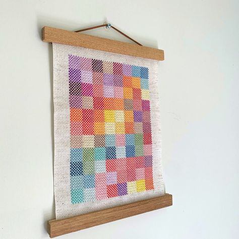 Vivid Cross Hatch Square Panel, Modern Cross Stitch Pattern, Geometric Modern - Etsy Sweden Cross Stitch Blanket, Stitch Colors, Framed Cross Stitch, Modern Cross Stitch Patterns, Stitch Art, Love Sewing, Modern Cross, Embroidery Cross Stitch, Alpha Patterns