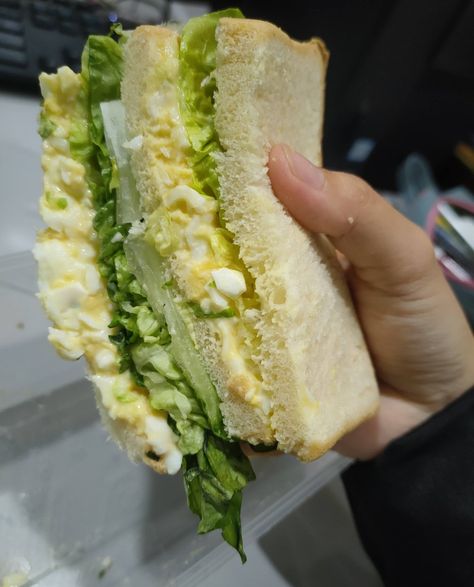 Egg mayo sandwich for office snack 😋 Egg And Mayo Sandwich, Egg Mayo Sandwich, Classic Egg Salad Sandwich, Egg Mayo, Mayo Sandwich, Classic Egg Salad, Body Flexibility, Office Snacks, At Home Exercise