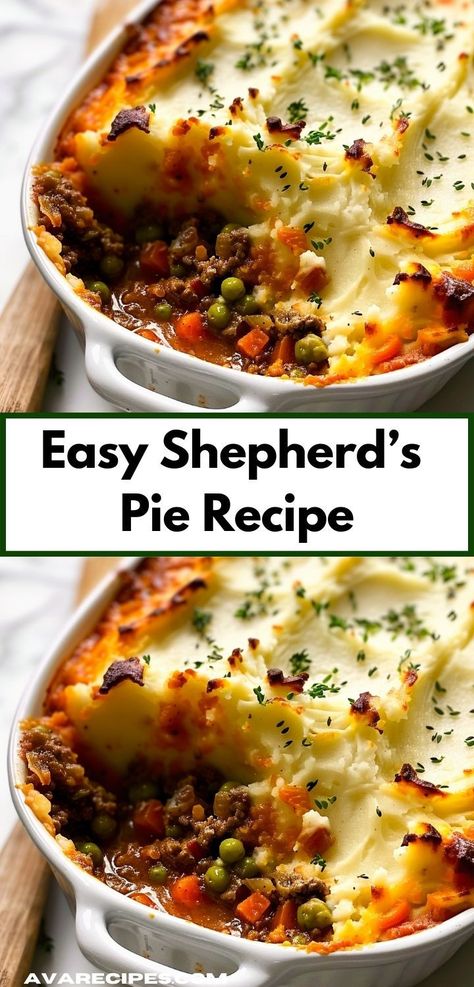 Craving a hearty meal? Discover our Easy Shepherd’s Pie recipe! It's one of the best ground beef recipes for dinner, offering a comforting and easy-to-make dish. Best Ground Beef Recipes, Shepherd's Pie Recipe, Ground Beef Recipe, Shepherds Pie Recipe, Shepherd's Pie, Ground Beef Recipes For Dinner, Beef Recipe, Beef Recipes Easy, Shepherds Pie