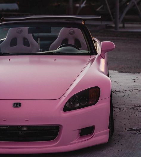 Honda S2k, Barbie Car, Tuning Cars, Spoiled Brat, Girly Car, Euro Summer, Honda S2000, Car Mods, Pink Car