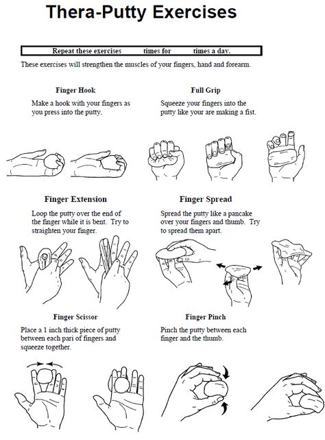 Theraputty Exercises, Hand Therapy Exercises, Hand Strengthening, Occupational Therapy Assistant, Occupational Therapy Activities, Pediatric Occupational Therapy, Hand Exercises, Hand Therapy, Athletic Training