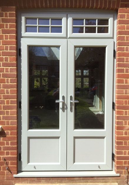 Patio Door Ideas, Upvc Patio Doors, Kitchen Patio Doors, Bedroom French Doors, Doors Outside, Aluminium French Doors, Cornwall House, Upvc French Doors, Extension Kitchen