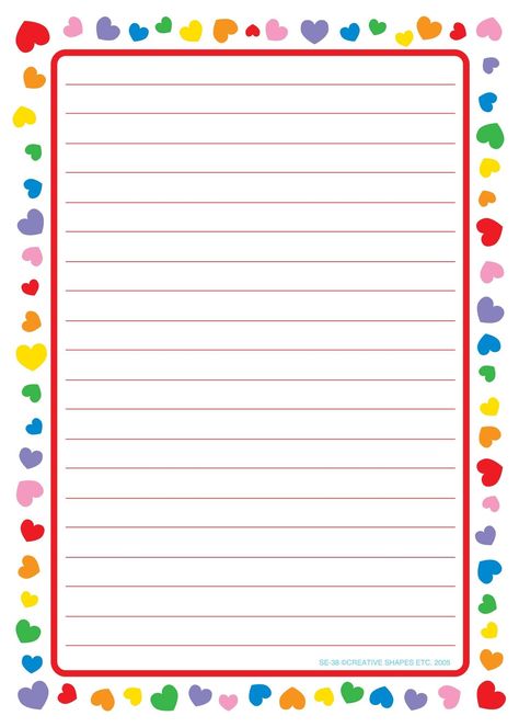 PRICES MAY VARY. Heart Border Large Lined Notepad 5" x 7" 50 Sheets Acid Free Learning Materials 50 sheets, approximately 5"x7", acid free. Great for making word cards, shaped books, game parts, scrapbooks and much more. Life Planner Printables Free, Vintage Writing Paper, Life Planner Printables, Printable Lined Paper, Study Planner Printable, Heart Border, Note Pad Design, Free Printable Stationery, Free Planner Stickers