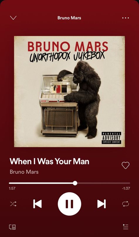 Bruno Mars Album, Bruno Mars Music, When I Was Your Man, Unorthodox Jukebox, Bruno Mars Songs, Mars Wallpaper, Arctic Monkeys Lyrics, Mars Poster, Musica Spotify