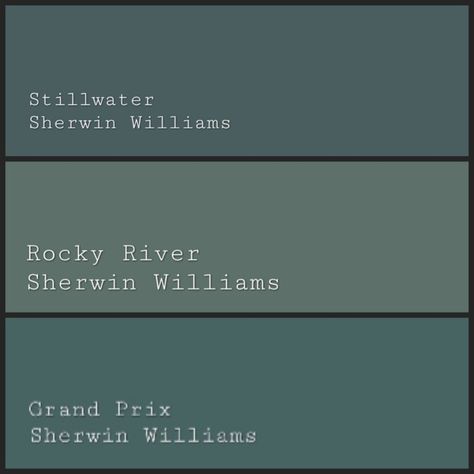 Green Bay Sherwin Williams, Rocky River Sherwin Williams Exterior, Sw Rocky River, Sherwin Williams Rocky River, Rocky River Sherwin Williams, Still Water Sherwin Williams, Sherwin Williams Still Water, Sherwin Williams Rain, Hunting Lodge Interiors