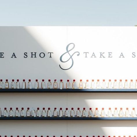 AMANDA REED WEDDINGS + EVENTS on Instagram: "Motto for the weekend - take a shot & take a seat! Unofficially sponsored by @fireballwhisky   Planning + Design: @amandareedweddings  Photographer: @mileswittboyer  Signage: @dayflowerdesigns  Floral: @samanthas_garden" Take A Shot And Take A Seat, Take A Shot, Wedding Vibes, Mini Bottles, Take A Seat, Wedding Inspo, The Weekend, Wedding Events, Wedding Decor