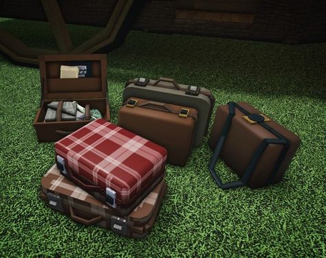 Villemo on Instagram: "It will be some time before my next post, but here are some suitcases from the build im working on :) #bloxburghouse #bloxburgbuild #bloxburgbuilds #bloxburghouses #bloxburghome #bloxburgbuildideas #bloxburgdecals #bloxburghacks #bloxburgroblox #bloxburgroblox #bloxburg #roblox #robloxadoptme #robloxmeme #villa #caravan #caravanlife" Roblox Bloxburg House Builds, Cool Bloxburg Building Hacks, Bloxburg Antique Shop, Vintage Bedroom Ideas Bloxburg, Bloxburg Structure Ideas, Unique Bloxburg Builds, Bloxburg Art Studio, Small House Bloxburg, Bloxburg Builds Ideas