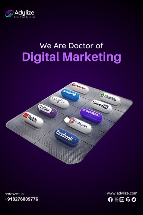 Are you a doctor looking to expand your reach and attract more patients? Look no further! 🌐 Adylize India's Best Digital Marketing Agency is here to revolutionize your online presence and help you thrive in the digital world. 🚀💡 Background For Digital Marketing, Post Ideas For Digital Marketing Agency, Digital Marketing Creative Ideas, Digital Marketing Creative Ads Post, Digital Marketing Post Ideas Creative, Social Media Marketing Agency Post Ideas, Digital Marketing Agency Branding, Marketing Poster Ideas, Digital Marketing Agency Post Ideas