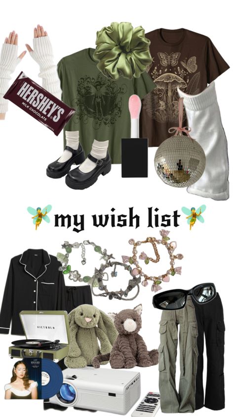 Cute aesthetic fairy grunge core wish list christmas birthday teen present Stuff To Ask For Christmas, 13 Bday Ideas, Fairy Grunge Core, Christmas Grunge, Aesthetic Fairy Grunge, Birthday Teen, Grunge Core, Teen Presents, Aesthetic Fairy