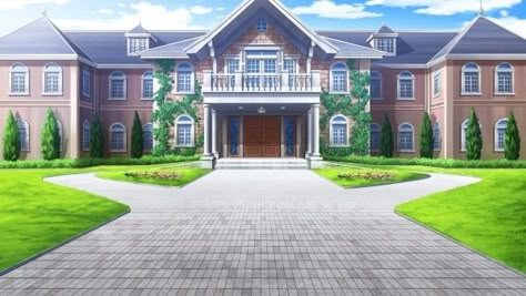 Anime Mansion, Fond Gacha Life, Car Plants, Episode Overlays, Anime Houses, City Houses, Gacha Backgrounds, Episode Backgrounds, Fantasy Background