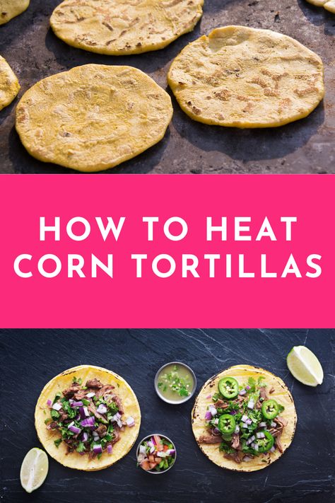 Making Corn Tortillas, Baked Corn Tortillas, Corn Tortillas Tacos, Corn Taco Shells, Corn Tortilla Recipes, Fried Corn Tortillas, Fresh Corn Salad, Corn Taco, Main Dish Casseroles