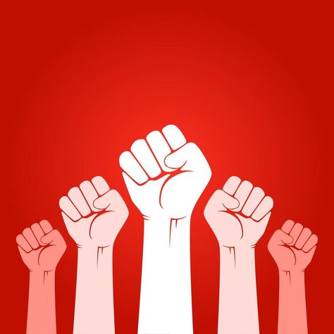 People raise their arms to demand freedom and equality in society. People fight for freedom. Freedom sign and symbol of protest Freedom Graphic Design, Freedom Symbols, Freedom Background, People Power Revolution, Freedom Artwork, Freedom Symbol, Rosary Prayers Catholic, Freedom Logo, Rosary Prayers